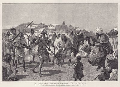 A Street Performance in Morocco by Richard Caton Woodville junior